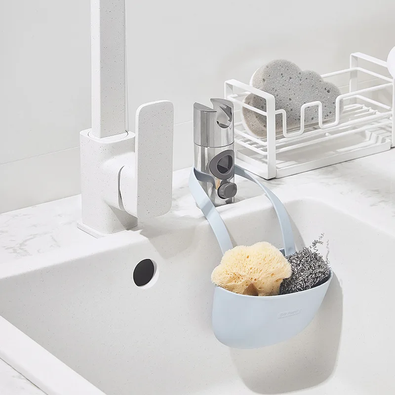 Multifunctional Silicone Sink Sponge Rack With Adjustable Shoulder Strap -  Organize And Drain Your Sponge, Kitchen Supplies, And More! - Temu