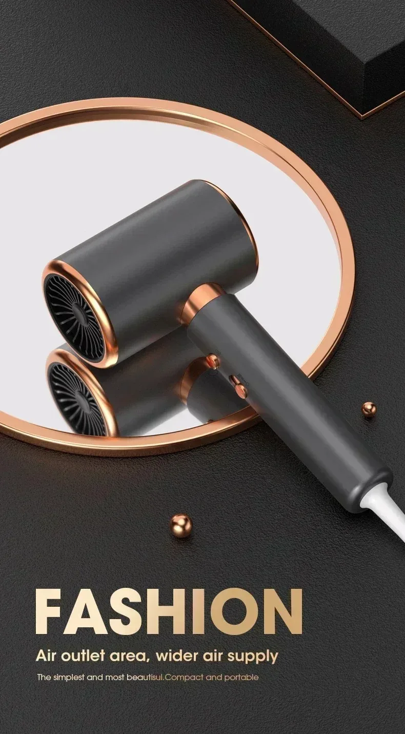 Professional Ionic Hair Dryer With Multiple Speed And Heat Settings_voghion.com