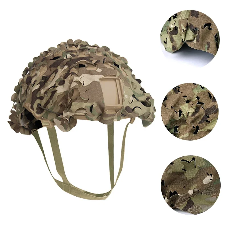 

3D Camo Tactical Helmet Cover Airsoft Gun CS War Game Army Fast Helmet Cover Military Tactical Hunting Apparel Accessories