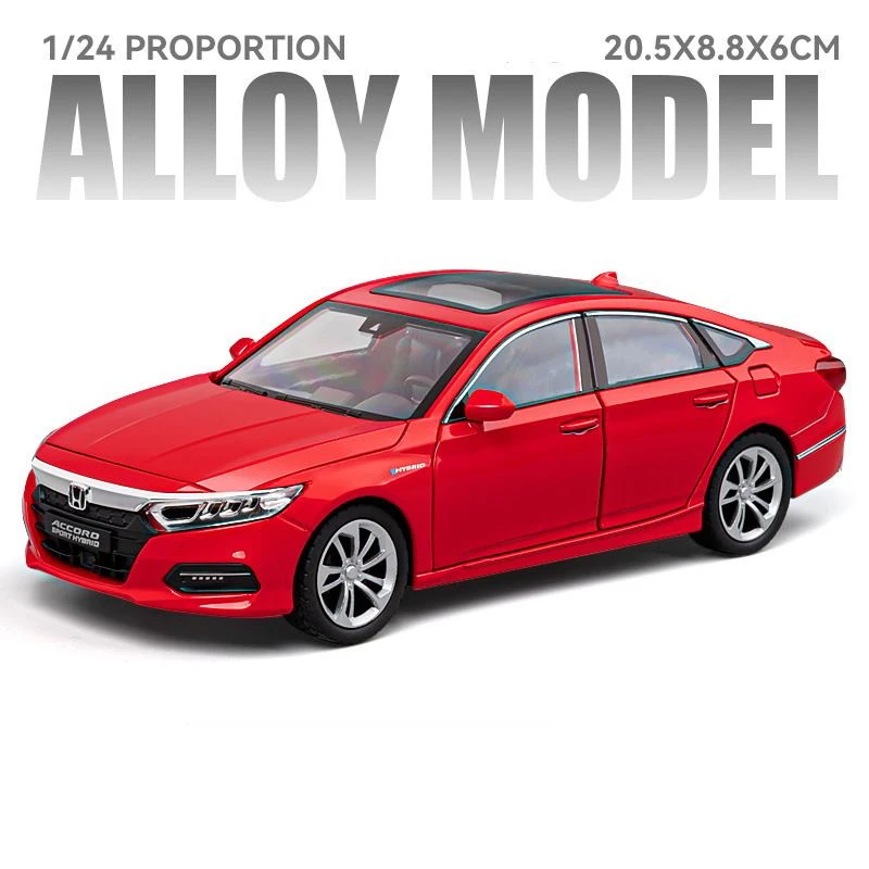 1:24 ホンダアコード合金ミニチュアカーダイキャストメタルスケール