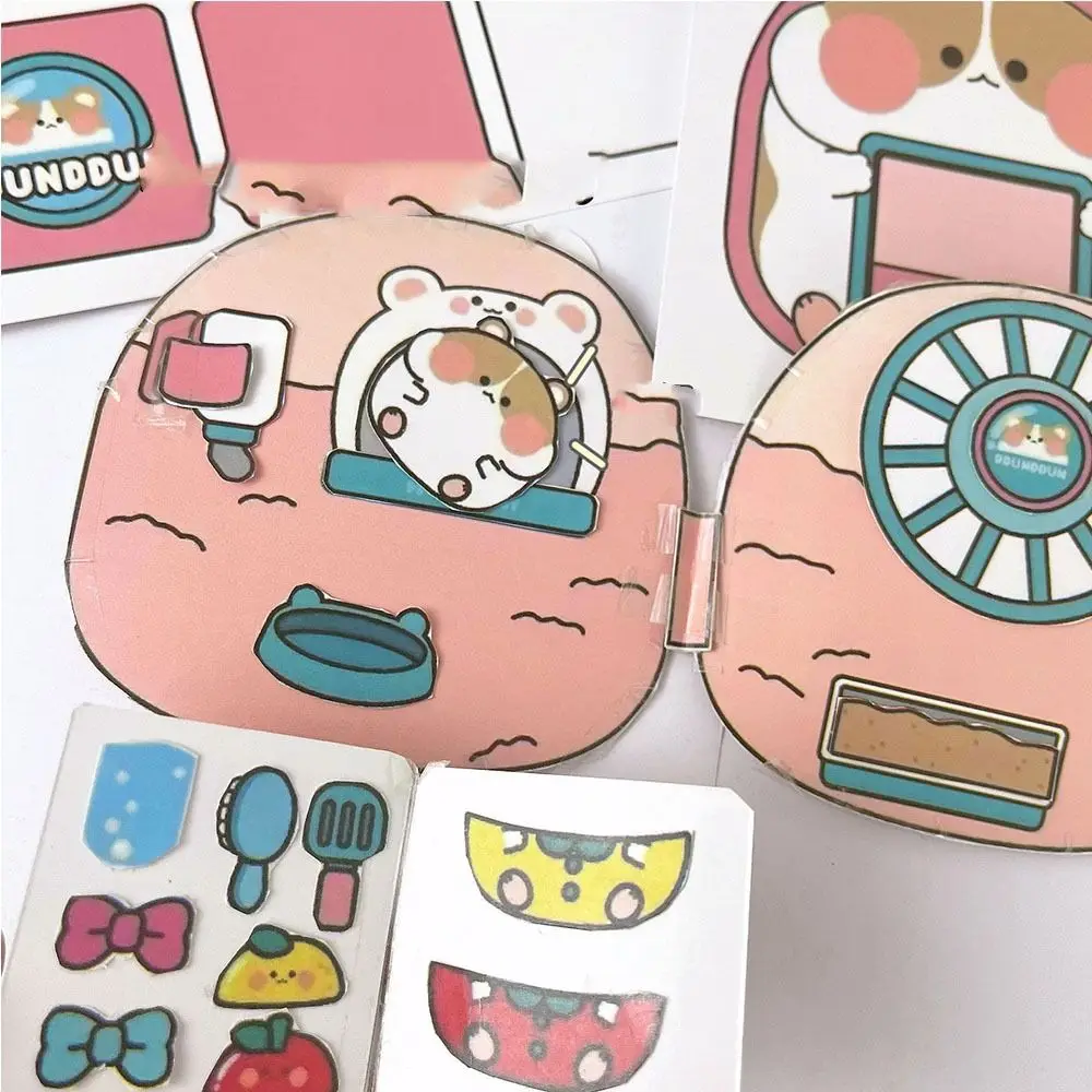 Hamster Cat Creative Quiet Book Decompression Toy Book Handmade DIY Beanie Book Material Pack