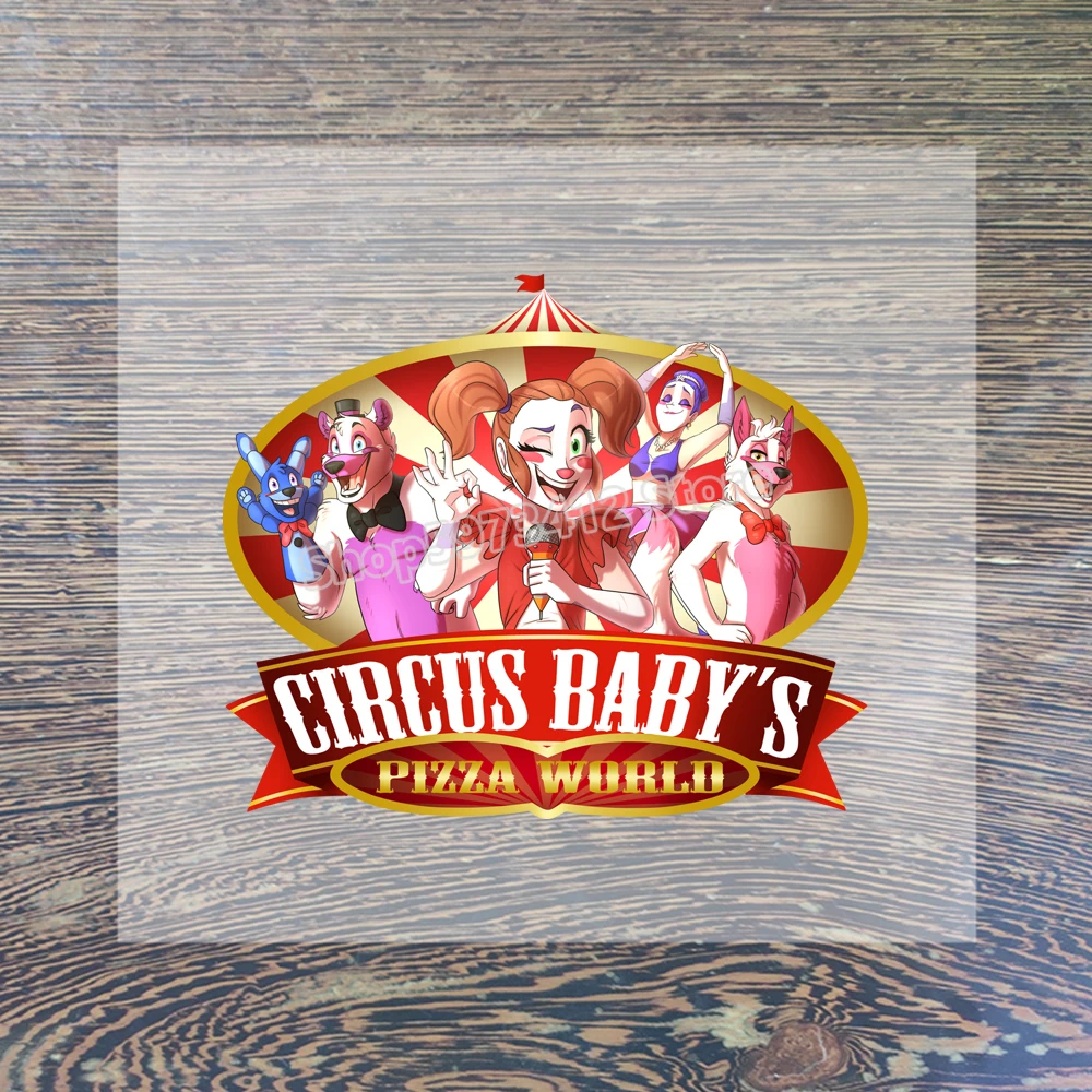 thumbnail image 1 of Pegatinas transparentes del juego FNAF, parches estéticos para planchar, bricolaje, Five Nights at Freddy para transferencia de ropa, decoración de ropa, apliques, 1 of 5