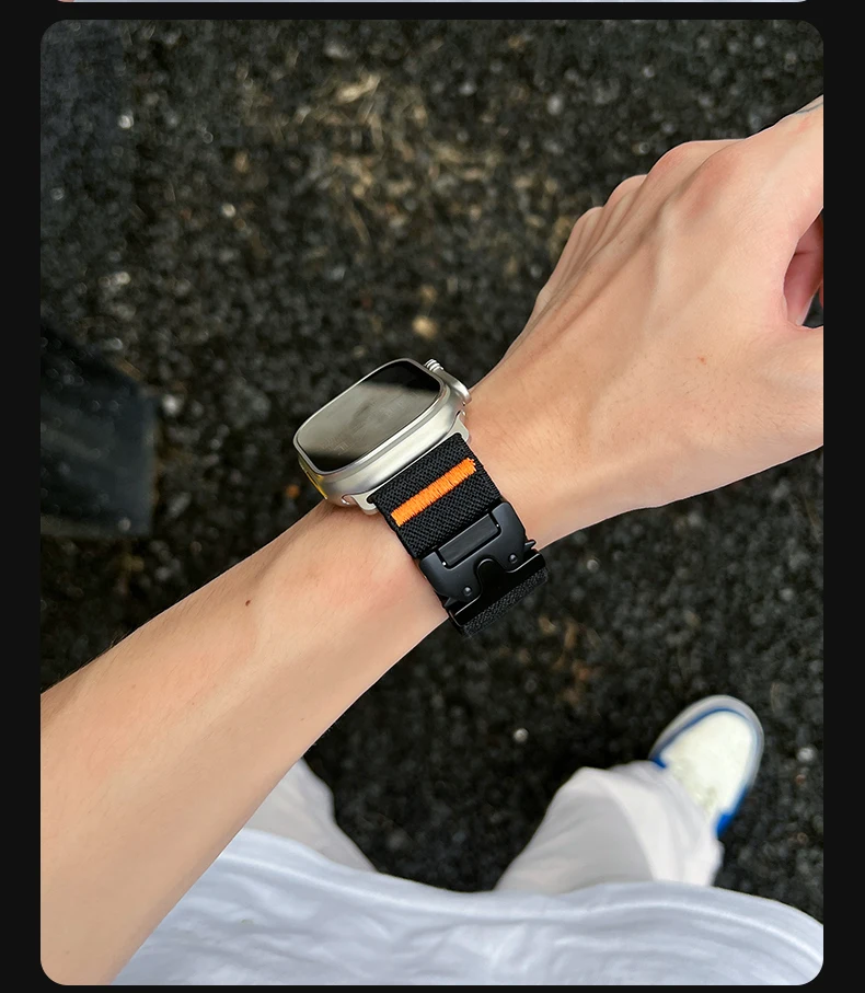 Parachute Nylon Strap for Smartwatches - Versatile and Durable Bracelet Accessory