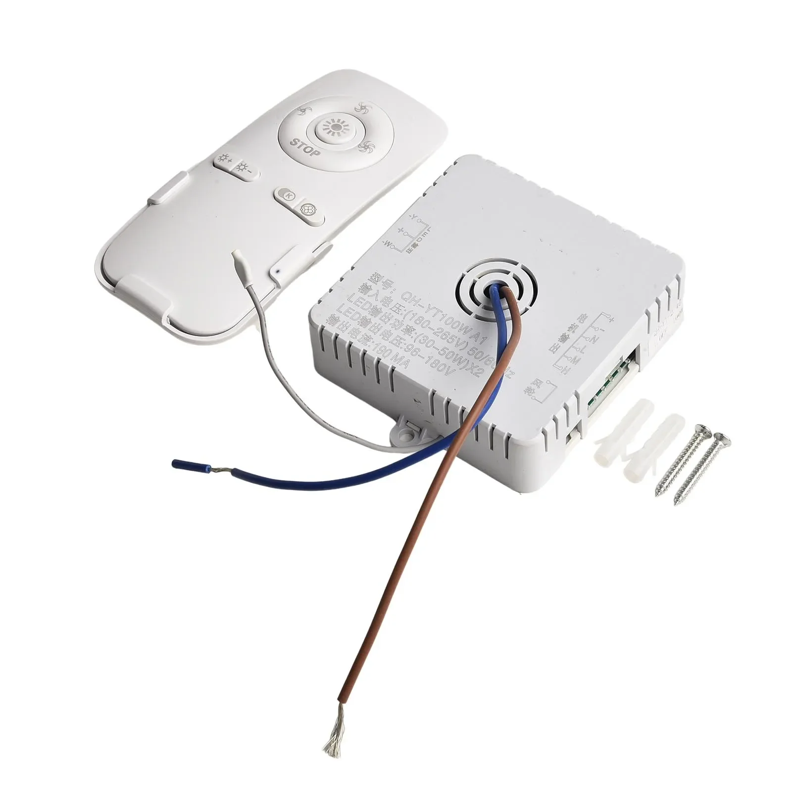Ventilatore Da Soffitto A Filo - Ventilatore Da Soffitto Per Soggiorno Con Telecomando E Luce Led 3 Pale In Legno