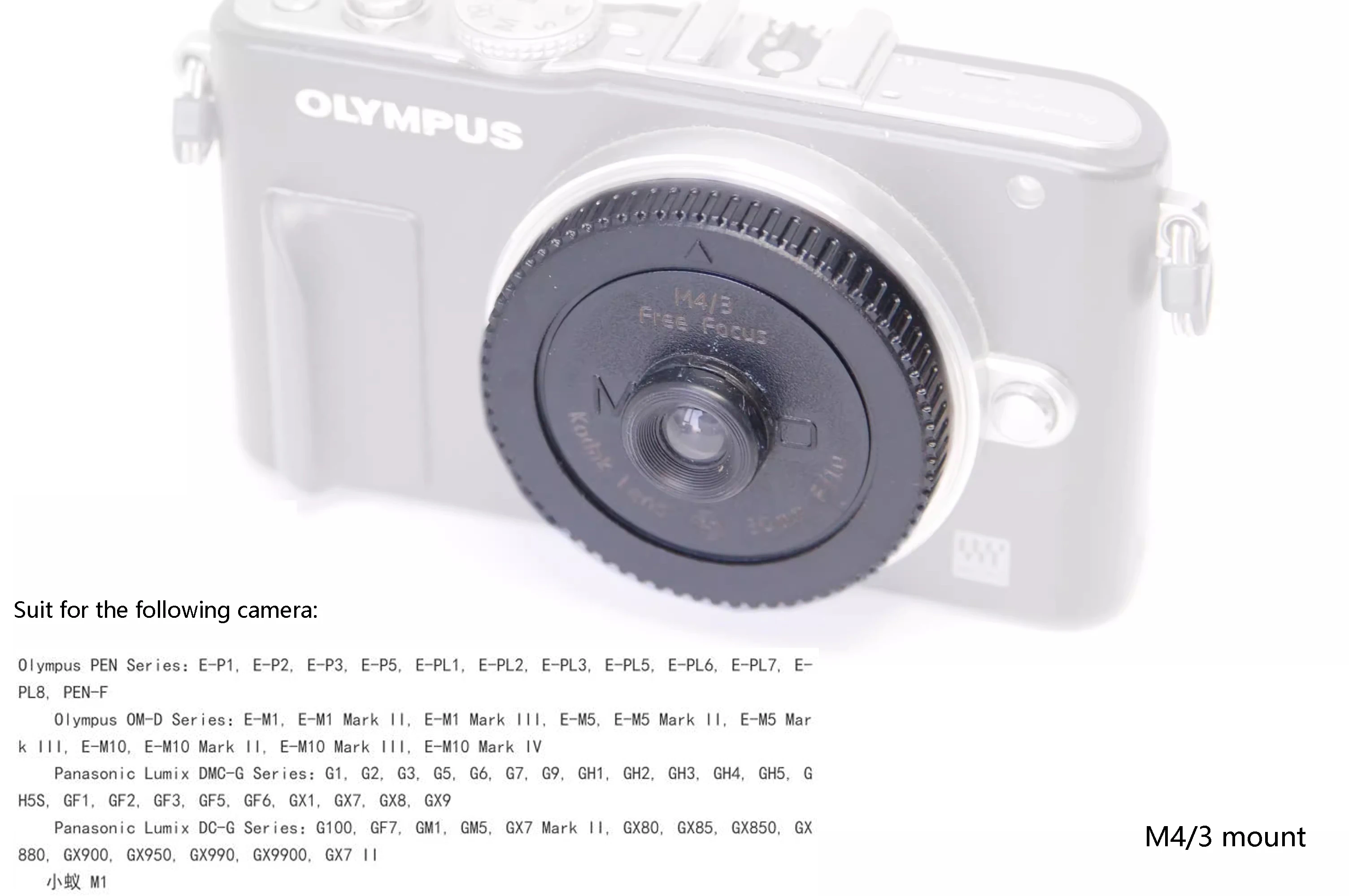 Lente Leve Ultra Fina para Tiro de Rua Foco Livre m4 E-p2 E-pl5 E-m1 E-m10 Gf6 Gx7 30 mm F10 Sensação de Filme Nostálgico - Image 3