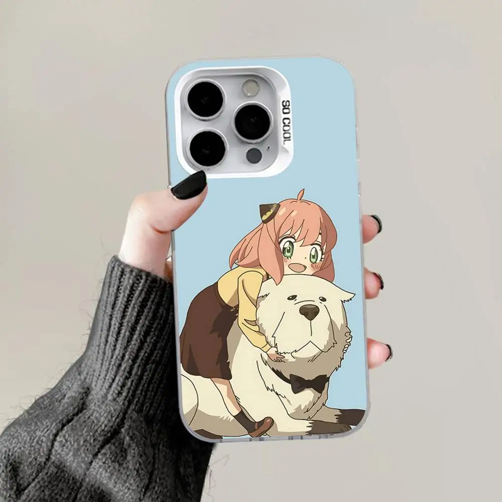 A-Anya Chic Gray White Matte Anti-Fall Phone Case with Hard Bumper Design