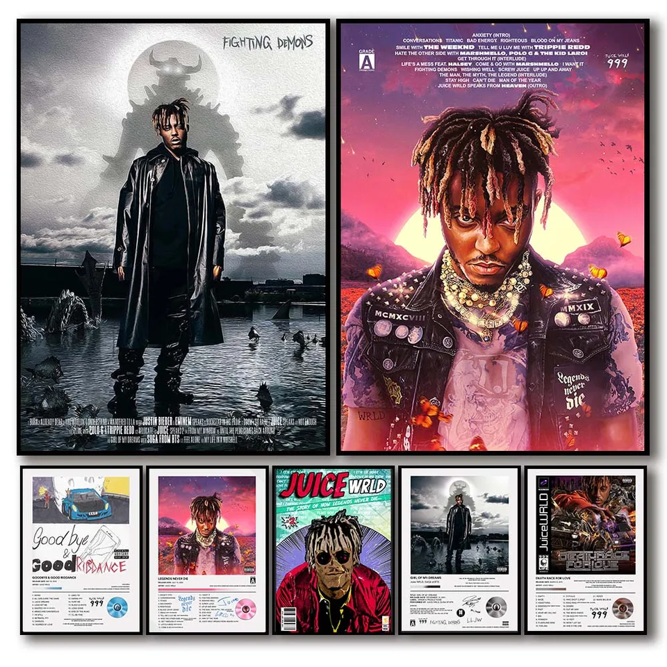Pop Rapper Singer Juice WRLD & Future WRLD On Drugs Poster