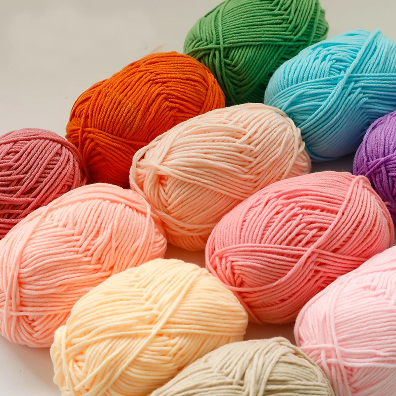 10Pcs Milk Cotton Knitting Yarn Soft Warm Yarn for Hand Knitting worsted crochet threads wool line for handmade 3