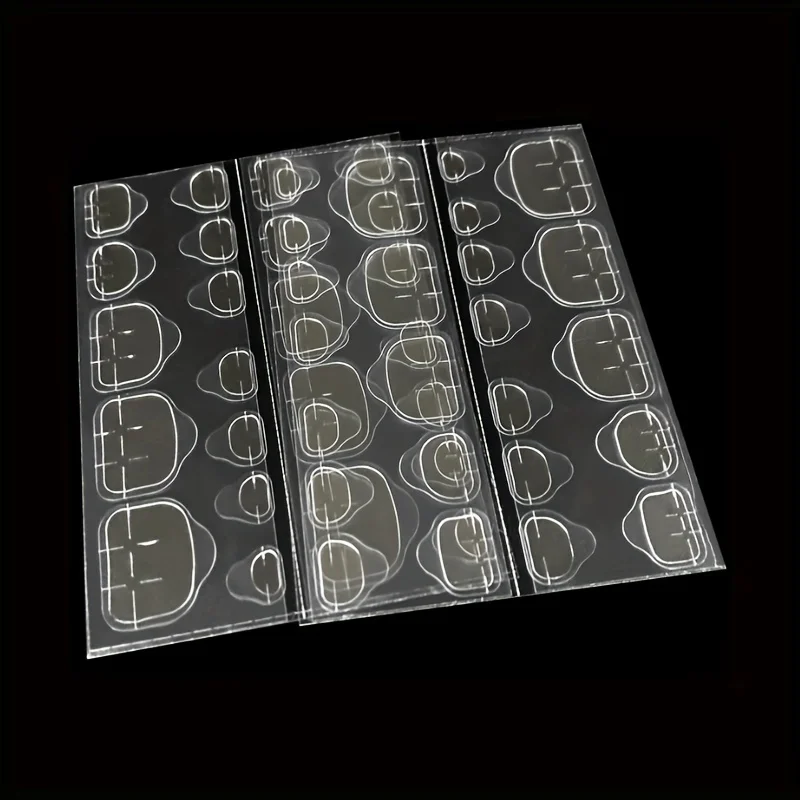 Manicure 5/10 Pieces Foot Nail Jelly Glue Double-Sided Fake Nail Glue Removable Wearable Manicure Jelly
