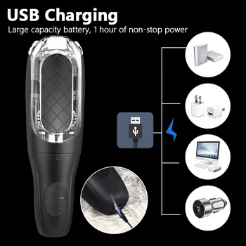 Automatic Cleaning Masturbation Cup Sucking Vibration Blowjob Mastubator Pocket Pussy Machine Adult Goods for Men Sex Toys Male Automatic Cleaning Masturbation Cup Sucking Vibration Blowjob Mastubator Pocket Pussy Machine Adult Goods for Men