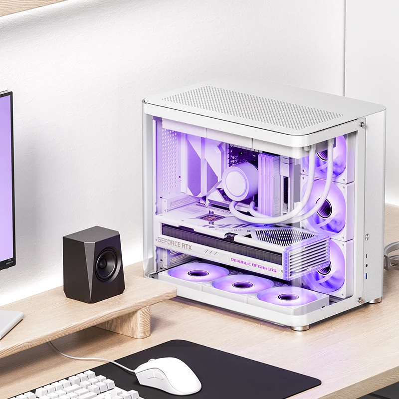 JONSBO TK-2 Chassis ATX Starship Cabin Fish Seaview Room Support 360 Water Cooling Aluminum Desktop Computer Case