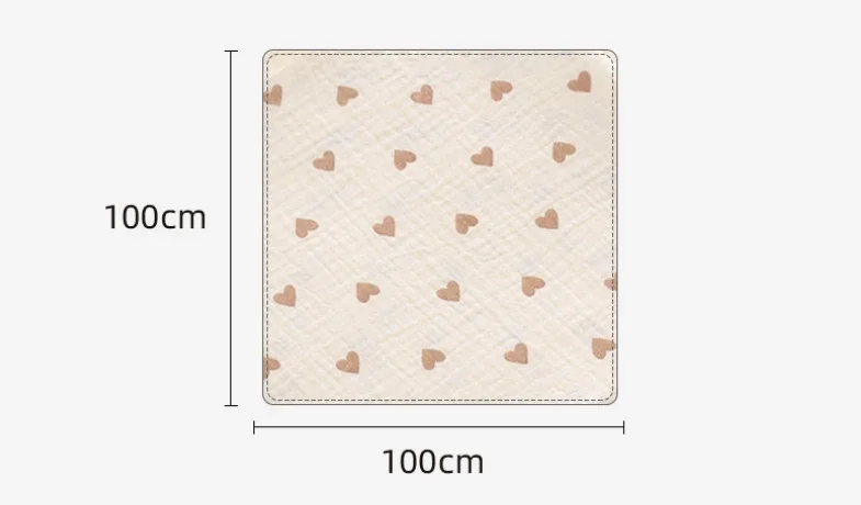 100X100cm Baby Receive Blanket for Newborn Cotton Muslin Swaddle Blanket Bedding Infant Bath Towel Baby Items Mother Kids - 3