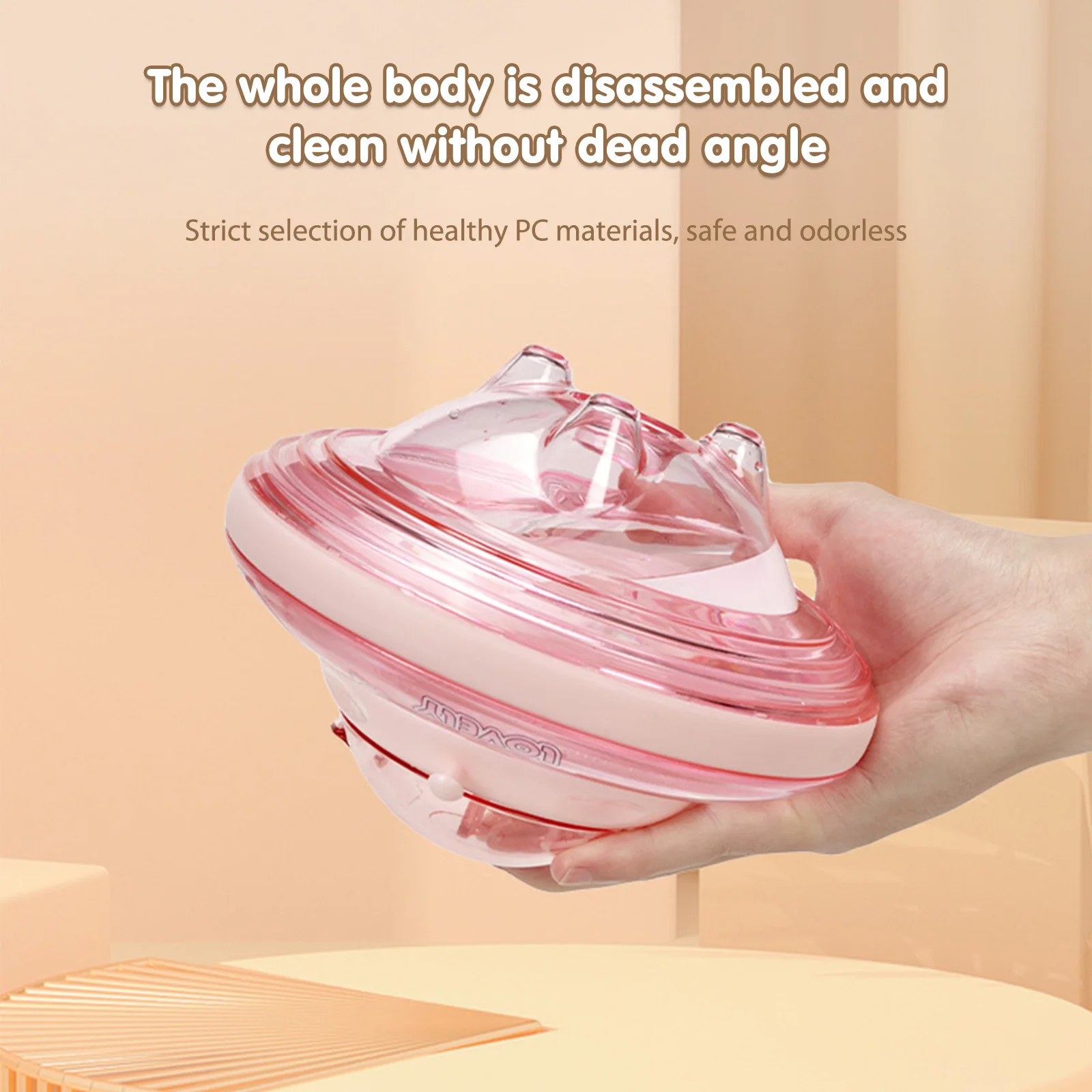 Ufo Shape Plastic Cup Summer Cute Water Bottle With Rope 550Ml