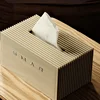 Nordic Italy Style Tissue Box Light Luxury Cream Style Home Paper Box Creative Table Desktop Napkins  Face Towels Storage Box 4