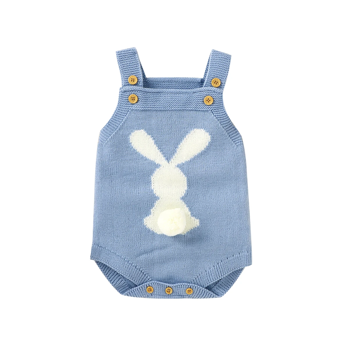 Spring Baby Bodysuits Clothes Cute Rabbit Knitted Newborn Boys Girls spring-baby-bodysuits-clothes-cute-rabbit-knitted-newborn-boys-girls