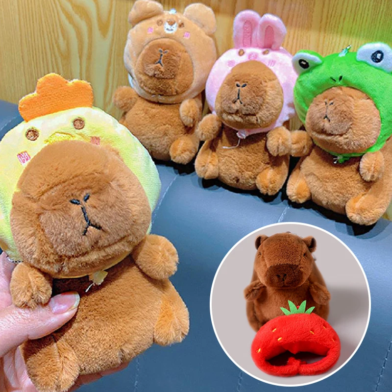 Llaveros De Capibara – Pack De 6 Diseños Divertidos, Resina Suave, Ideal Para Regalo O Para Decorar Mochilas