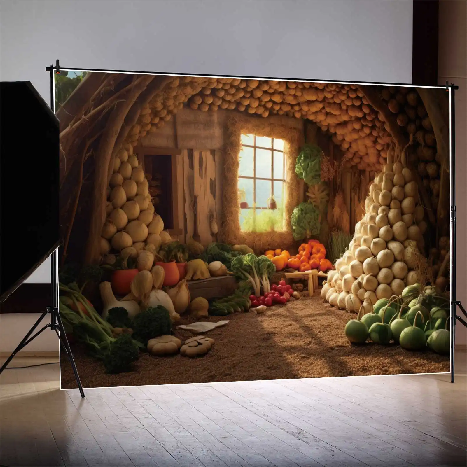 

Задний фон MOON.QG для фотосъемки на День Благодарения, задний фон для детской фотосъемки с изображением деревьев, сена, комнат, овощей, фотобудка