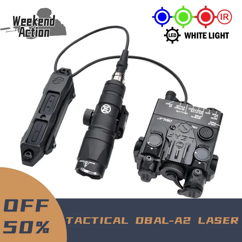 

WADSN Tactical DBAL-A2 Red Green Blue IR Dot Sight Aiming Laser M300 M300A Mini Scout Light Weapon Airsoft Flashlight Accessory