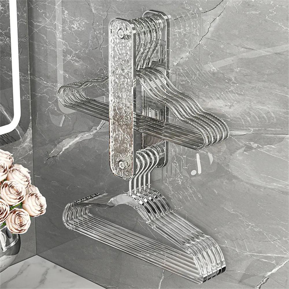 

High Capacity Organizing Rack Clothes Storage Coat Hanger Innovative Storage Rack Strong And Durable No Punching Storage Rack