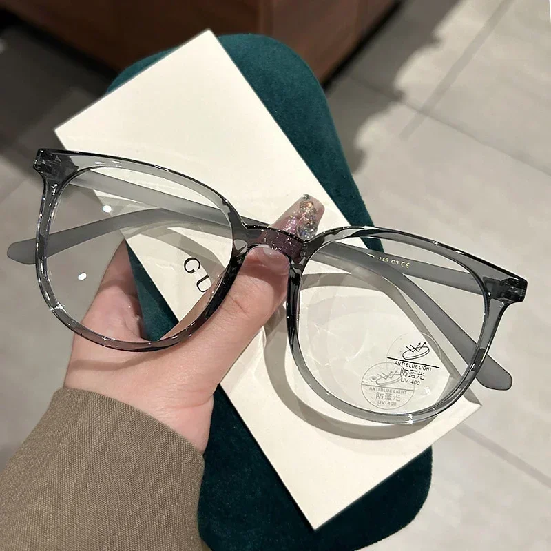 Ultralight Women Short-sighted Eyewear Unisex Round Myopia Glasses Blue Light Minus Diopter Eyeglasses Retro Clear Lens Glasses 4