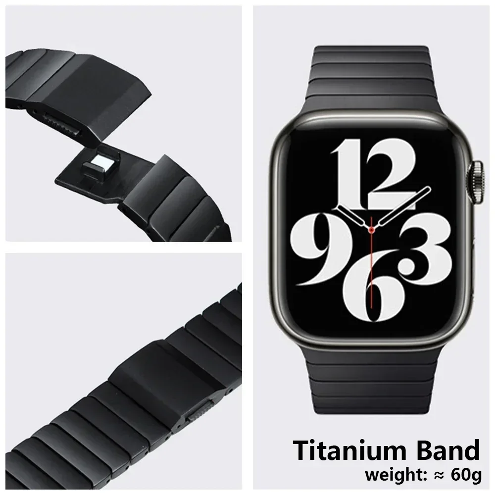 J202 　Watch　ウォッチブレスバンド　16cm Apple Watch用チタンリンクブレスレット,ウルトラ2,49mm