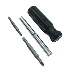 Premium Compact Screwdriver Set with Comfortable Handle for Home, Auto, and Outdoor Repairs (Black)