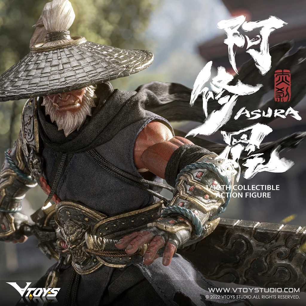 Vtoys-asura赤いアクションフィギュア,Middle Ghost god