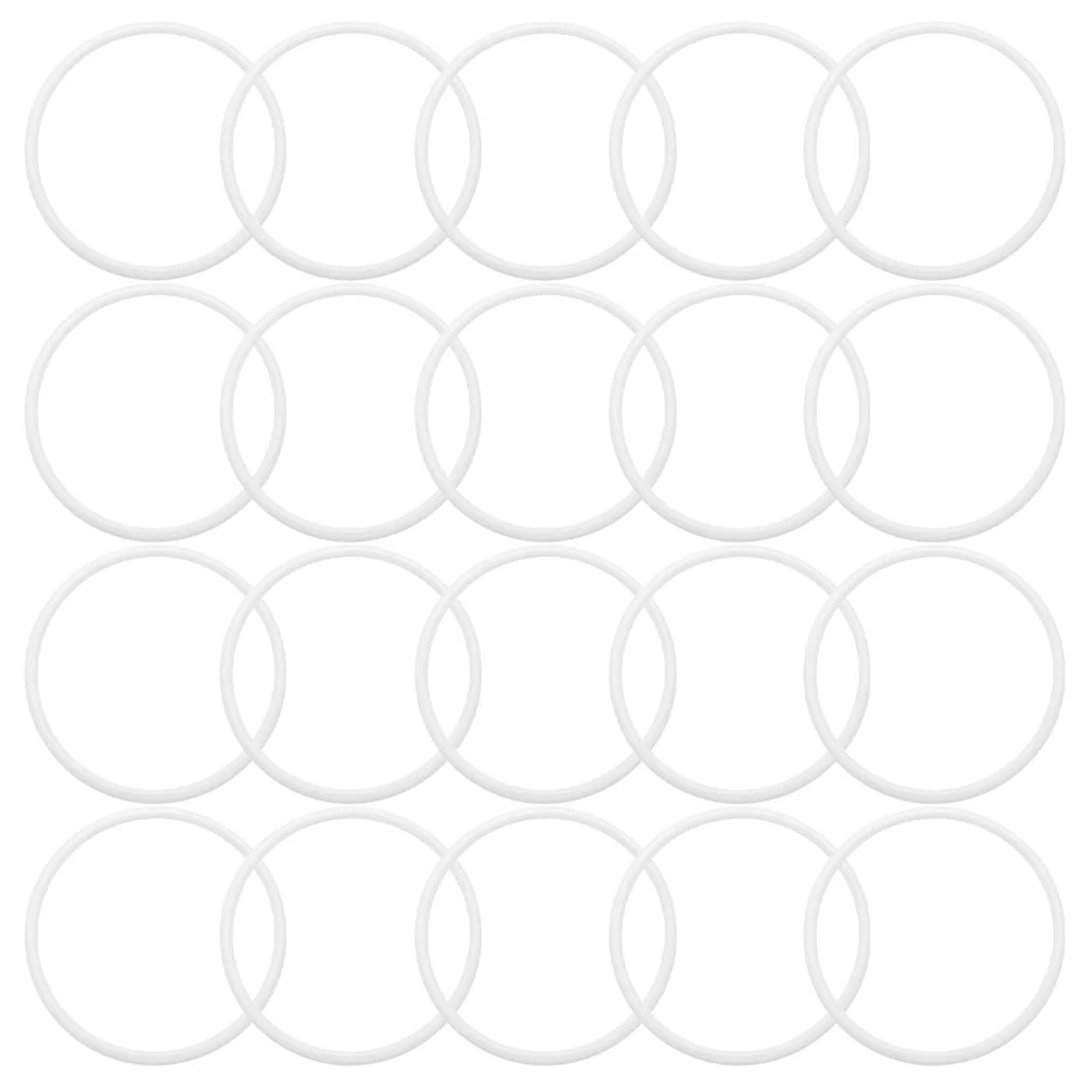30 Pcs Plastic Rings Hoops For Crafts Dream Catcher Floral Wreath Circle Home Decor Wind Chimes Hanging Garland 4
