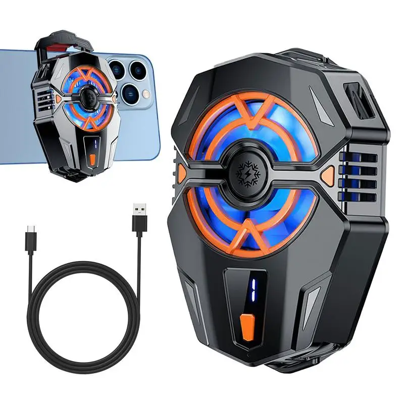 

Cooling Fan For Phone Adjustable Phone Cooler For Playing Game USB Phone Cooler Rechargeable Phone Cooling Fan Smartphones