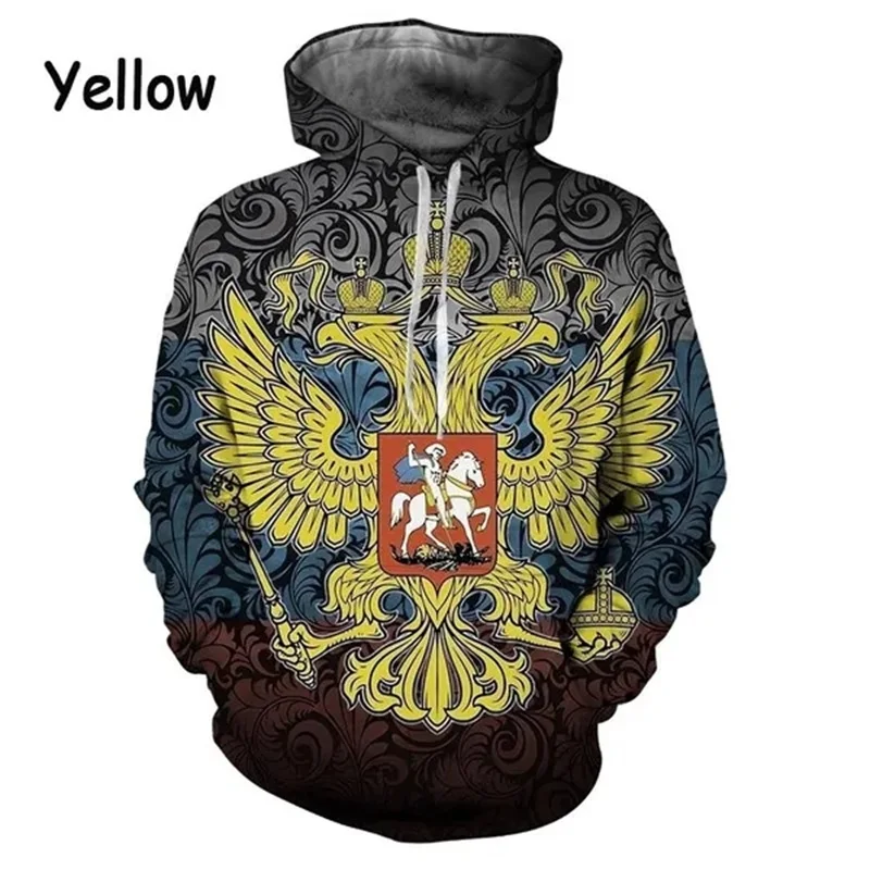 thumbnail image 1 of Sudadera con capucha de manga larga para hombre, con estampado 3D de bandera rusa, sudadera informal de talla grande, sudadera con capucha para hombre, ropa de calle con personalidad, 1 of 5