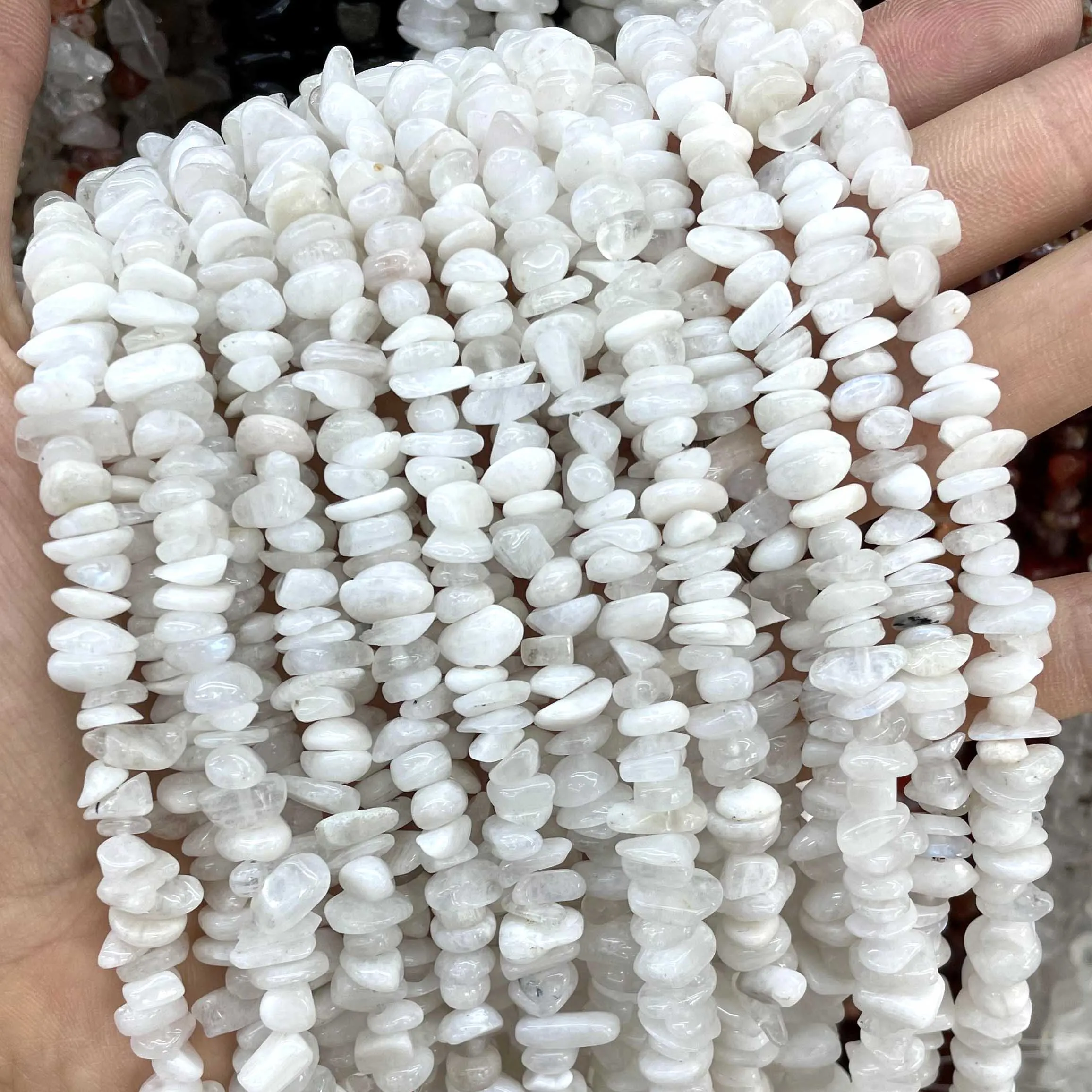 thumbnail image 1 of Cuentas espaciadoras de grava con chips de cuarzo, amazonita, ágatas y amatistas de forma libre irregulares naturales de 5 a 8 mm para hacer joyas, pulseras y bricolaje, 1 of 5