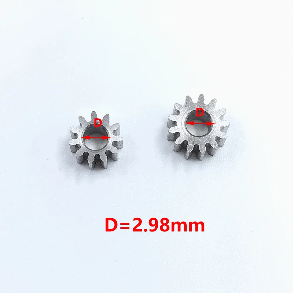 1pc 0.5 Modulus 11 Teeth/ 13 Teeth High-Wear Resistance Steel Metal Gear Motor Transimission Gear for 3mm Shaft Hole