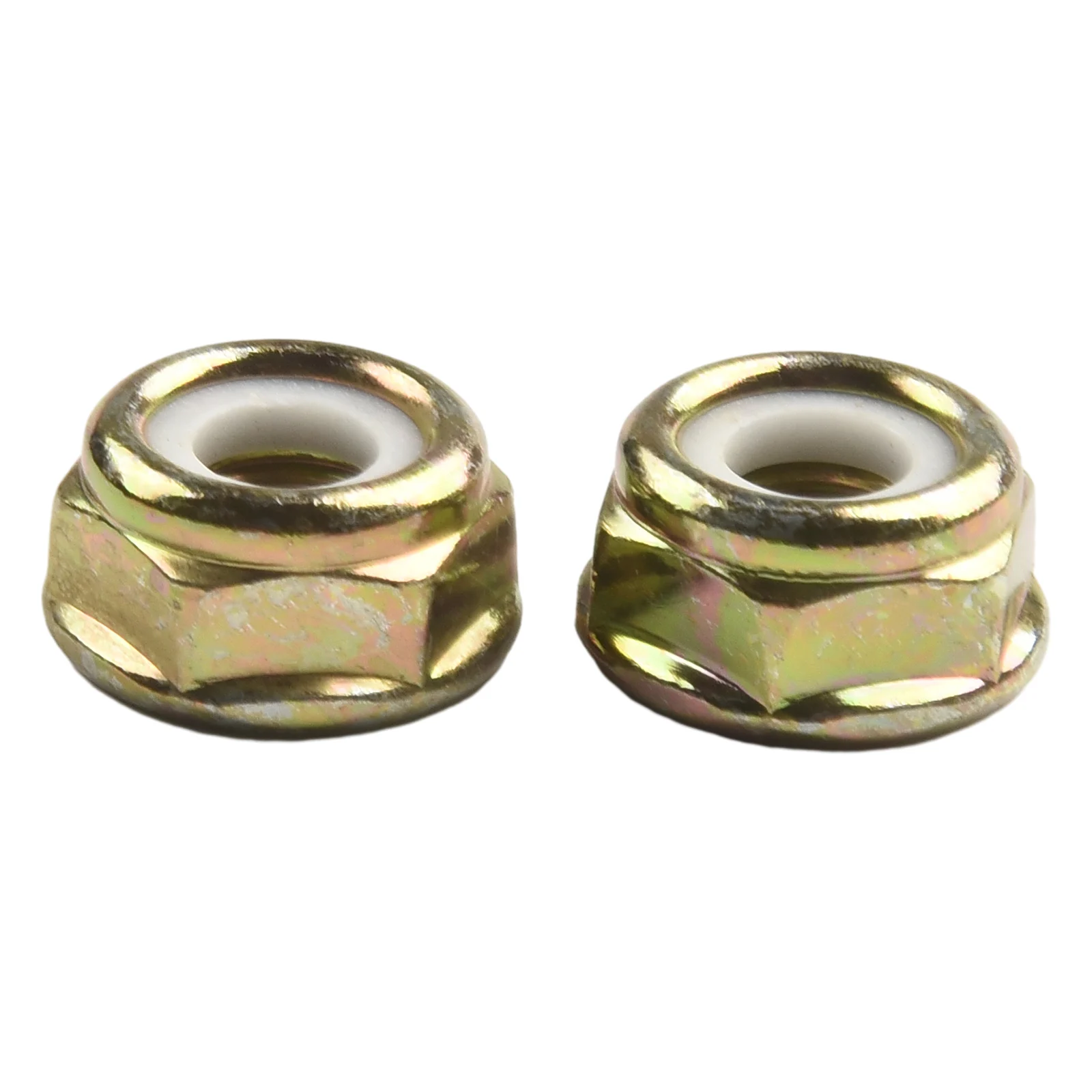 2PCS M10 X 1.25 Left Handed Thread Nut For Lawn Trimmer For Brushcutter With 17mm Wrench Opening For Consistent Performance Use