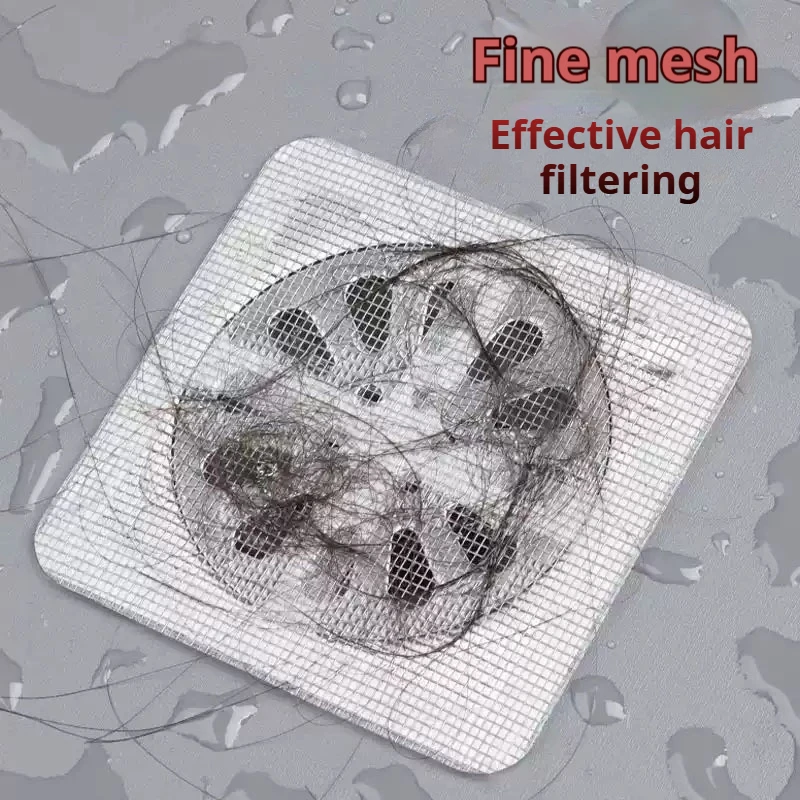20-100PCS Floor Drain Patch Disposable Anti-Clogging Filter Patch Bathroom Sewer Hair Catcher Kitchen & Bathroom Clogging Tools