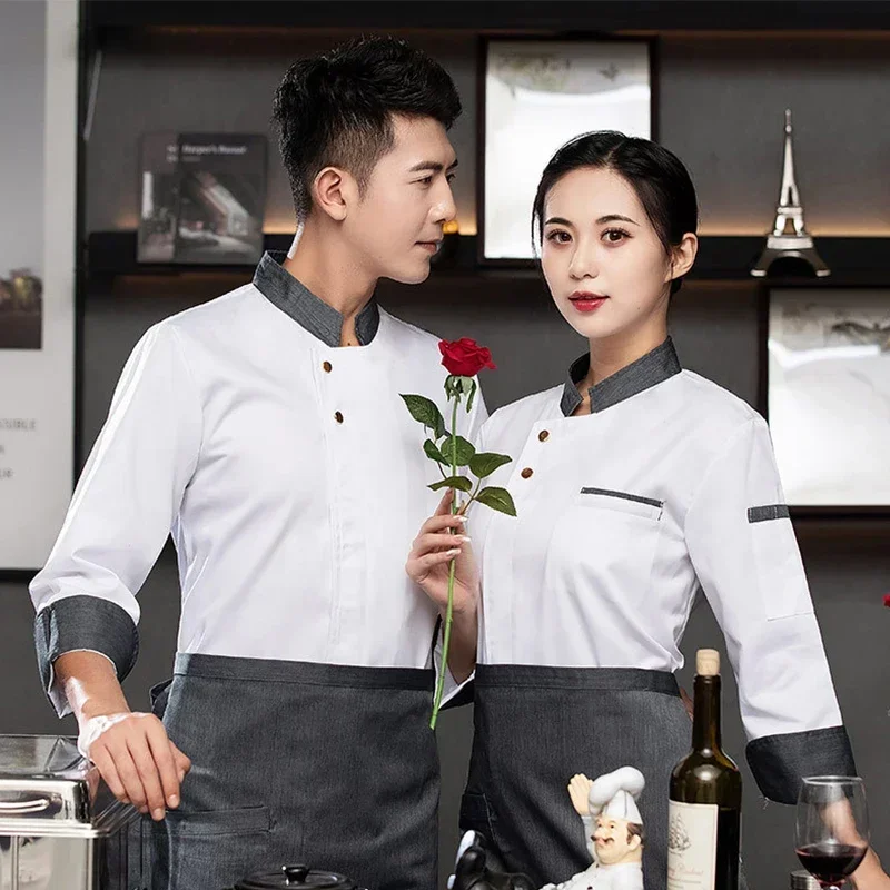 bakery-kitchen-workwear-waiter-shirt-men's-cooking-uniform-hotel-sleeve-bar-cook-costume-long-white-jacket-restaurant-chef's