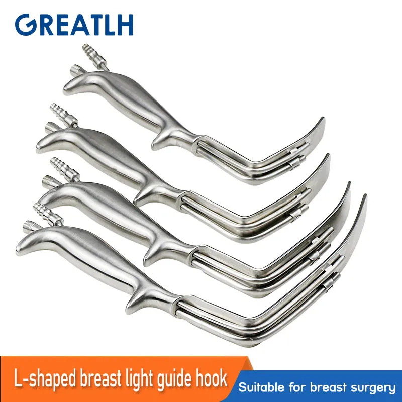 1pcs-Nasal-Light-Guide-Hook-L-Shape-Breast-Retractor-Wrinkle-Removal-Hook-LED-Light-Source-Plastic.jpg 1Db Orrú Fényvezető Horog L Alak Mellviselő Ránc Eltávolító Horog Led Fényforrás Plasztikai Sebészet Műszerek - Image 3