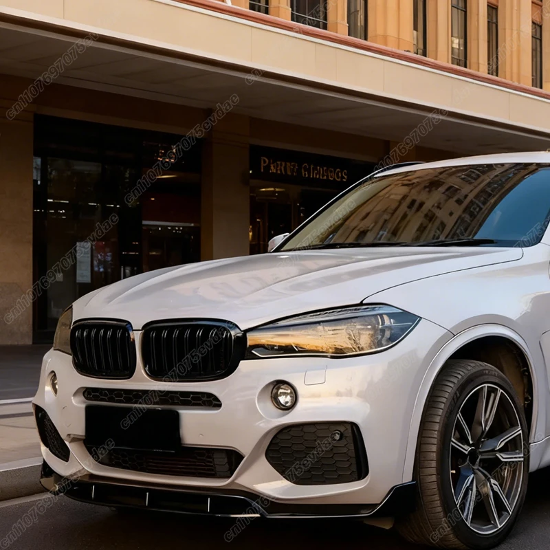 BMW X6 F16 M 스포츠 M50i M50d 2014 2015 2016 2017 2018 2019 프론트 범퍼 스포일러 립 레이싱 스플리터 바디 개조 키트