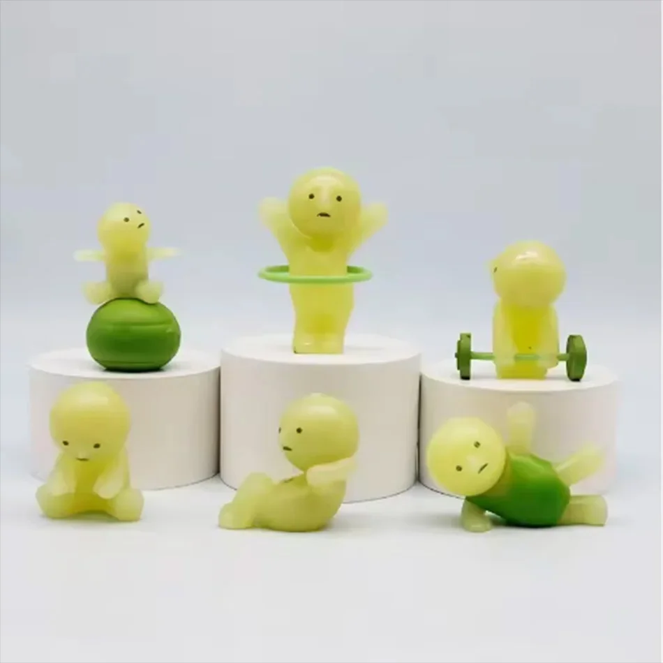 Mini-Figur Niedliche Nachtleuchtende Puppe Cartoon-Spielzeug Desktop-Ornament Überraschungsgeschenke – Detail 2