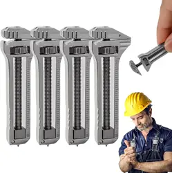 Titanium EDC Keychain Multitool with Bottle Opener & Nail Puller - Portable Mini Wrench (4pcs)