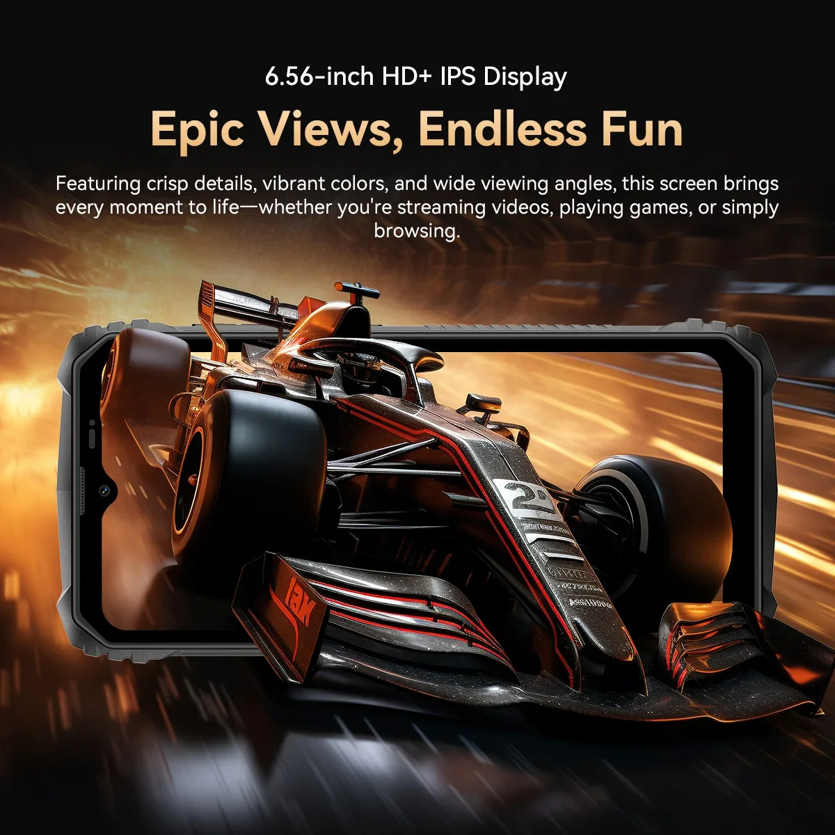 OSCAL MARINE 1 Rugged Smartphone Android 15, 6.56 inch HD+ Unisoc T615, 12GB(4+8) 128GB 5100mAh, Ultra-thin AI NFC Cellphone