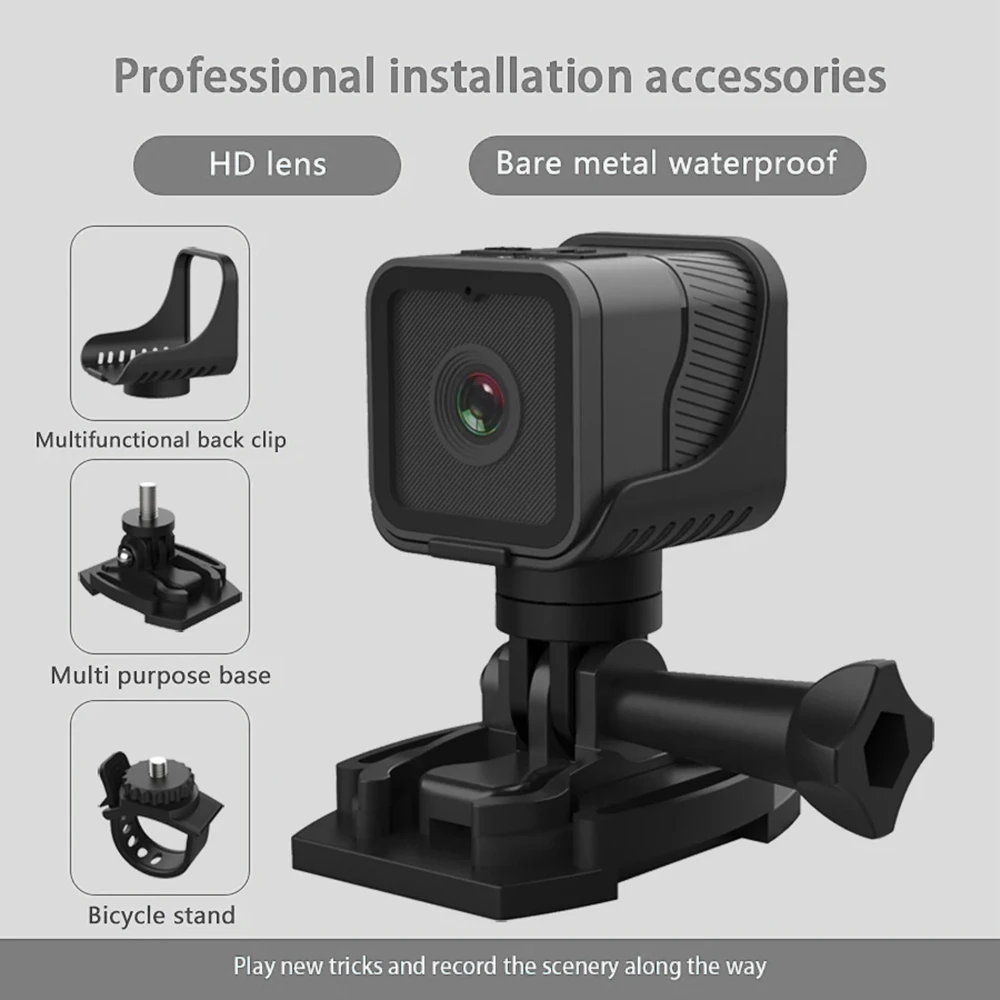 Caméra Action Sport 4K WiFi 32Go Carte - Étanche 30m