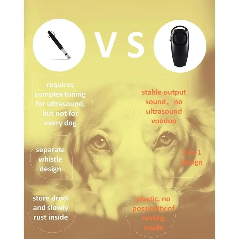 Dog Training dog whistle Professional Effectively Stop Barking Hunting High-Frequency Pitch Recall-Dog Clicker Pet Obedience