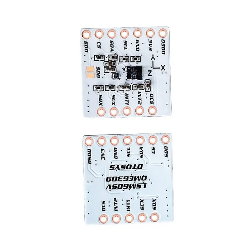 Slimevr 트래커 및 Smol 슬라임 트래커용 T23C 호환 10PCS LSM6DSV+ QMC6309 모듈 교체 ICM-45686+ QMC6309 Mo