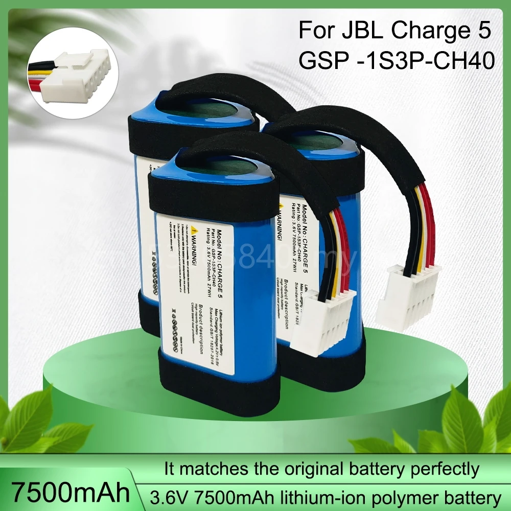 3.6v 7500mah 27wh Gsp1s3pch40 Replacement Battery For Jbl Charge 5