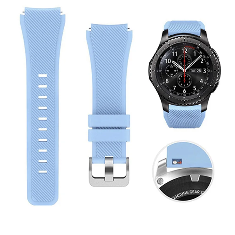 22mm Universal Silicone Watch Band - Premium Strap