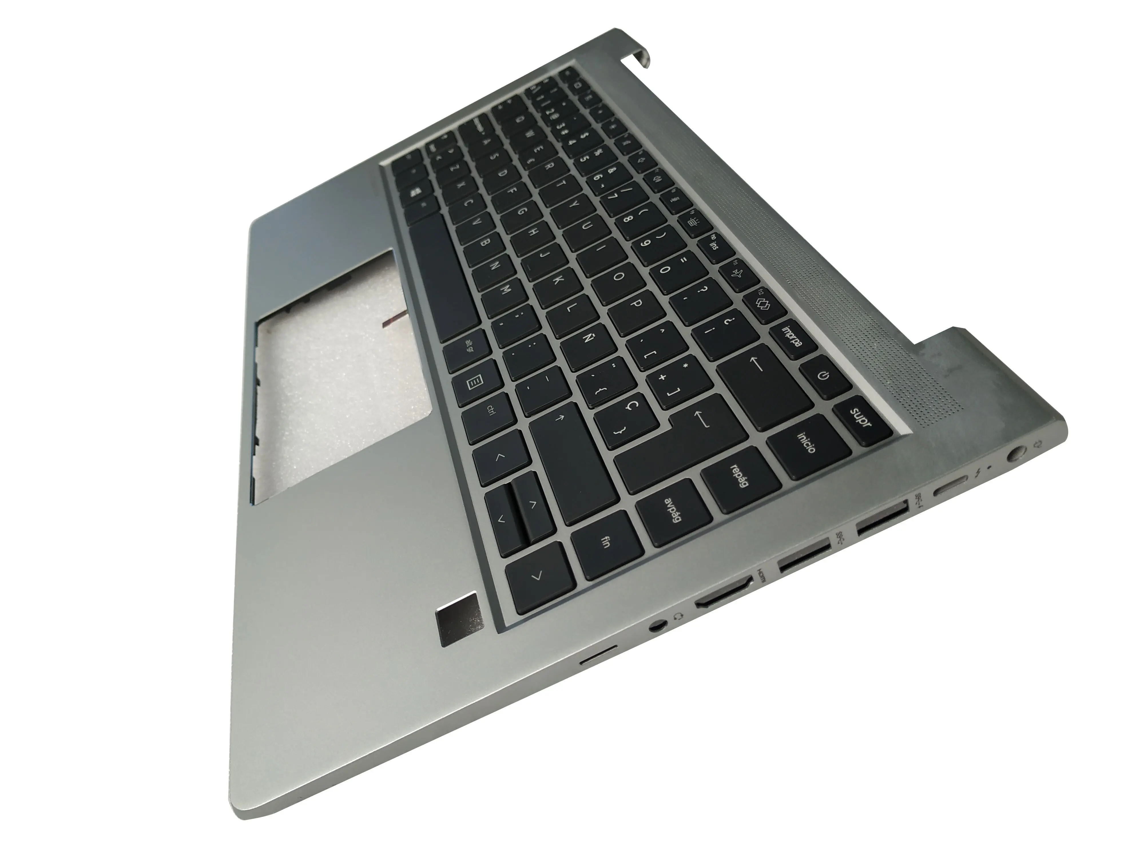 Teclado Retroiluminado com Palmrest Capa Superior Espanhol e Latim hp Elitebook 640 g9 Novo - Imagem 2