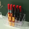 24 Grids Clear Acrylic Lipstick Box Makeup Organizer Storage Box Make Up Brush Organizer Display Holder Cosmetic Organizer Box 4