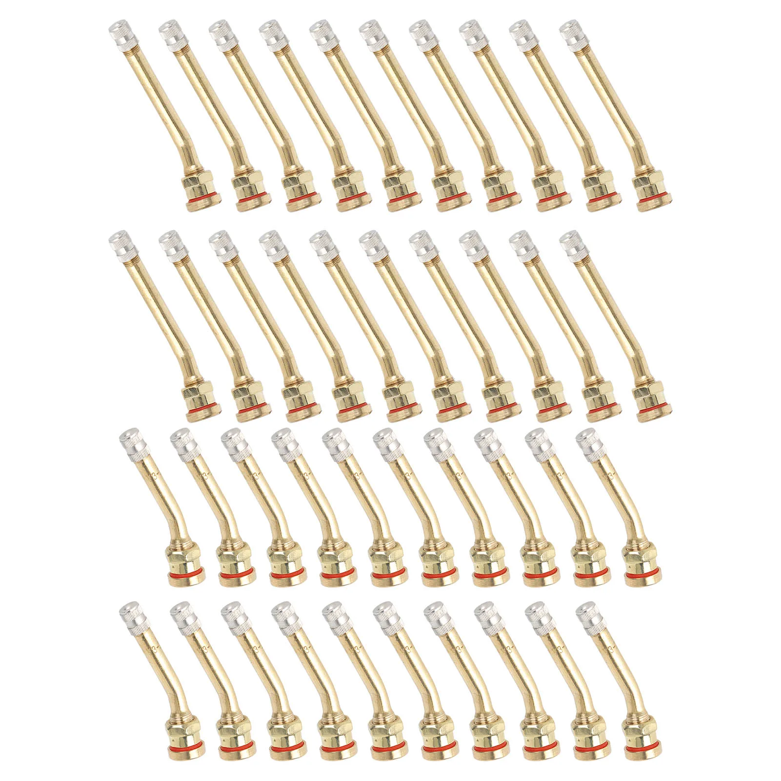 20PCS 타이어 밸브 줄기 구리 우수한 씰링 용량 트럭 트레일러 RV Weeder에 대한 녹 방지