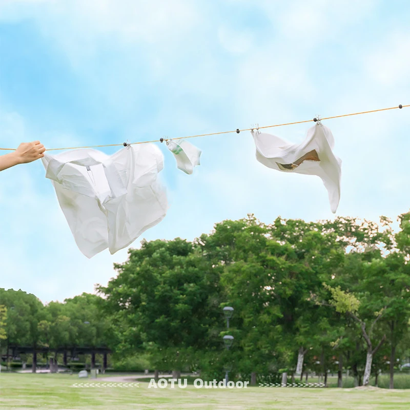 Portable Travel Clothesline Outdoor Business Trip Indoor Hotel Hotel  Non-essential Cool Hanging Drying Clothes Rope