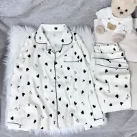 Japanese Cute Kawaii Small Cherry Pajama Set Long Sleeve Women's Soft Sleepwear Home Outfit Loungewear Nightwear Spring Autumn​ - Image 4